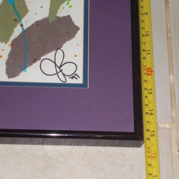 Unique signed wall art framed ready to mount - Picture 5 of 7